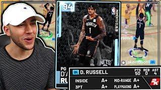 DIAMOND DANGELO RUSSELL GAMEPLAY THIS CARD IS ELITE NBA 2K19 MyTeam