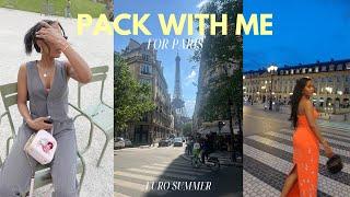 PACK WITH ME FOR PARIS  OUTFIT PLANNING  EURO SUMMER LOOKS   EUROPEAN SUMMER OUTFITS