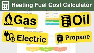 How Much it Costs to Heat your Home with Gas Oil Propane & Electricity?