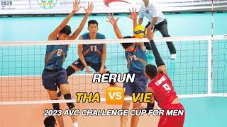 รีรัน ไทย THA  เวียดนาม VIE  Full match  2023 AVC Challenge Cup For Men