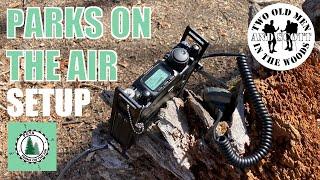 Parks On The Air POTA Ham Radio HF QRP Setup