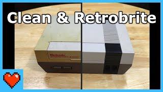 NES Console Clean & Retrobright - Fixing a Blinking System