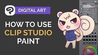 How to Use CLIP STUDIO PAINT - Digital Art Tutorial for BEGINNERS step by step