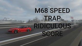 Forza Horizon 4 M68 speed trap - ridiculous score