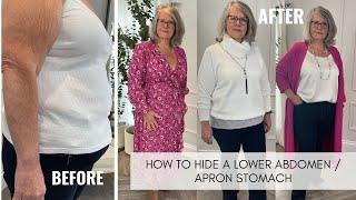 BODY SHAPE MASTER CLASS 10 HOW TO DISGUISE A LOWER ABDOMEN APRON STOMACH.