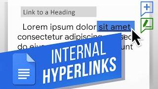 Linking Within a Document in Google Docs  Linking to a Heading & Linking to a Bookmark