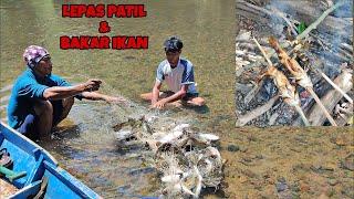 WOWW...DUA JAM LEPASIN IKAN BAUNG DARI JALA‼️SEKALIAN BAKAR IKAN