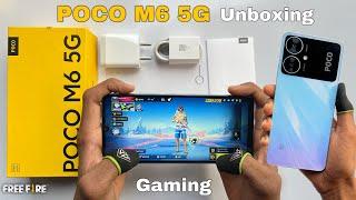 Poco M6 5G unboxing and gaming test MediaTak Dimensity 6100+ CPU  50MP camera