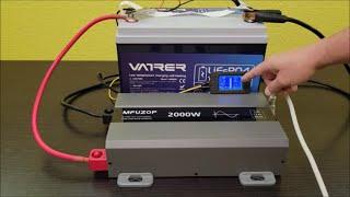 Capacity Testing the VATRER POWER 12V 100AH LiFePO4 Battery