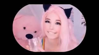 Belle Delphine drools into a jar