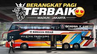BELA-BELAIN KE MADIUN DULU DEMI NAIK BUS ‼️ Trip Madiun - Jakarta with Rosalia Indah Double Decker