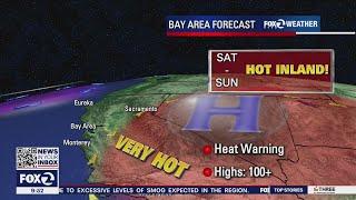 WEEKEND FORECAST Up to 108 inland very hot temps across west US