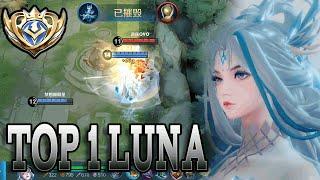 Top 1 Global Gameplay luna  Honor of Kings luna Global