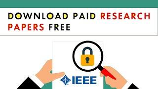 Download Research Papers From IEEE  Free PDF Download
