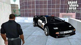 Secret Place With Police Lamborghini In GTA San Andreas CJ Cop?