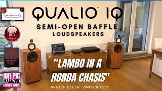 Qualio Audio IQ -  Amazing Open Baffle sound in living room with reverb