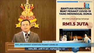 Pakej Kita Selangor 2.0  RM1000 khairat kematian pesakit COVID-19