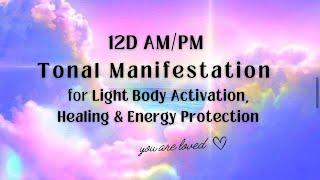 12d AMPM tonal Manifestation for LIGHT body awakening & Energy Protection. SHIELD EMPOWER YOURSELF.