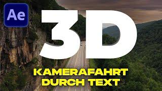 Kamerafahrt durch 3D-Text in After Effects  3D-Kameratracker Tutorial