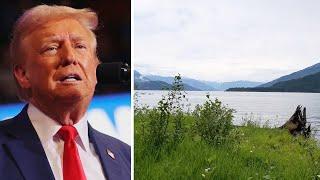 Very large faucet Trump taps Canadian river in campaign promise