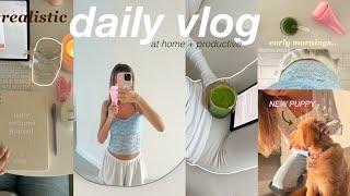 REALISTIC HOME VLOG️ cozy day resting + productive & hot girl walks