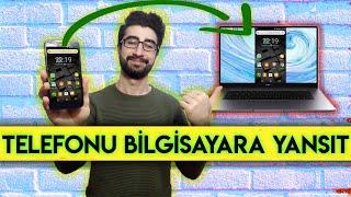 Telefonun Ekranını Bilgisayara Yansıtma - USB ve Wi-fi