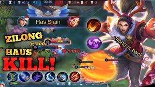 Zilong hauss akan killgamplayy zilong Exzz. MOBILE LEGENDS BANG-BANG 2021