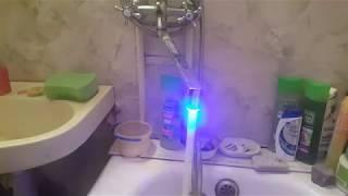 Насадка на кран с LED подсветкой с детектором температуры воды