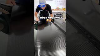 Gloss Carbon Fiber Wrap  #carwrap #carwrapping #carbonfiber #asmr #asmrsounds