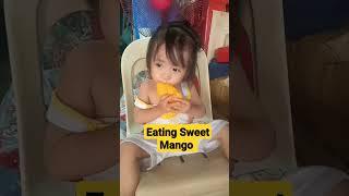 She really Love to Eat Sweet Mango