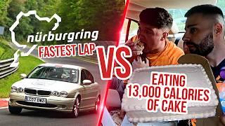NURBURGRING VS. 13000 CALORIE CAKE THE GREAT BRITISH RACE OFF #5