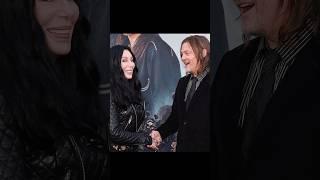 Norman Reedus recalls getting starstruck by @cher at The #bikeriders premiere #shorts #viral #news