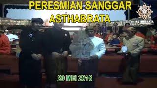 PERESMIAN SANGGAR ASTHABRATA 20 MEI 2016