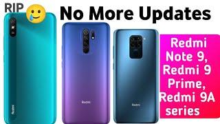 No More Miui Updates for Redmi Note 9 9 Prime Poco M2 Redmi 9A series 