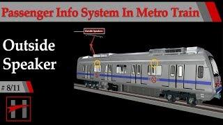 How Passenger Info System Works in Metro Trains  3D  #811  Outside Speakers Interconnections