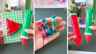 DIY Creative Craft Ideas when You’re Bored  Easy Paper Crafts  School Supplies  Miniature Craft