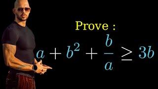 Andrew Tate solves Math Olympiad problem    Beginner level