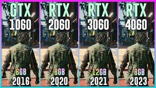 GTX 1060 vs RTX 2060 vs RTX 3060 vs RTX 4060 - Test in 20 Games