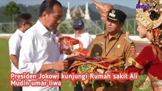 Presiden jokowi hari ini kelampung  kunjungi rumah sakit aku mudin umar liwa. Enter tv