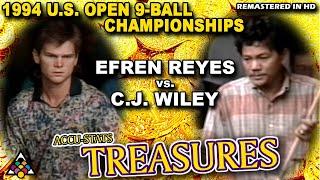 EFREN REYES vs CJ WILEY - 1994 US Open 9-Ball Championship