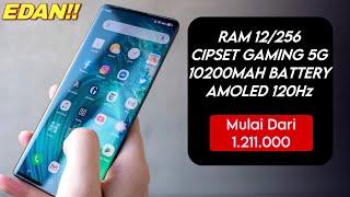 MUSTAHILRAM 12256CIPSET GAMING 5G10200MAH BATTERYAMOLED 120HzHP TERBARU 2023