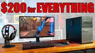 $200 Full PC Gaming Setup and How to Upgrade It Over Time