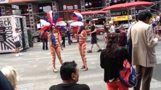 Nude Models in Times Square NYC Body Paint Art Naked Sexy