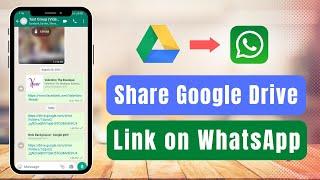 How to Share Google Drive Link on Whatsapp  Share a File