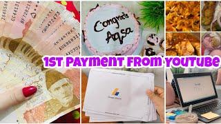 My First YouTube Payment  YouTube First Payment Celebration  My YouTube Journey