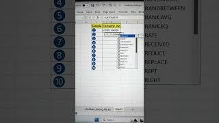 Generate Circled Serial Numbers In Excel   Excel Tips For Beginners  #shorts #msexcel #bytetech