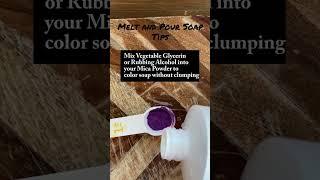 Melt and Pour Soapmaking Tips How to Prevent Mica Powder from Clumping in Soap