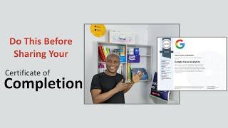 Do This Before Sharing That Certificate of Completion