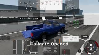 Gavril D-Series Acceleration Test 0-100 KMH 0-60 MPH Closed VS. Open Tailgate - BeamNG.drive