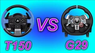Thrustmaster T150 vs Logitech G29 - wheel review and comparison